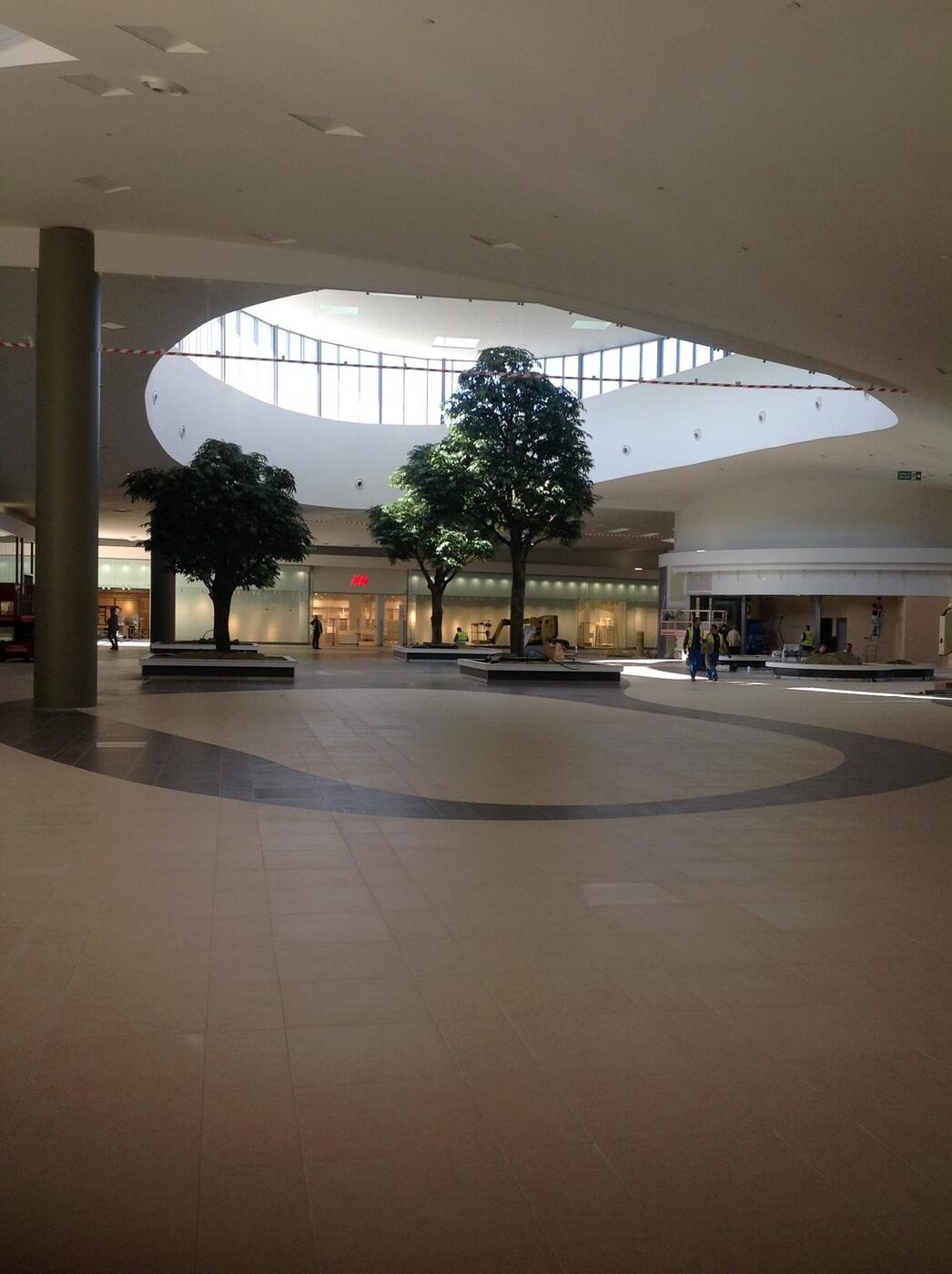 Hypermarché revêtement sol