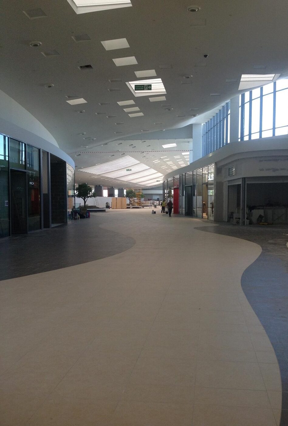 Centre commercial revêtement